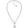 Tommy Hilfiger Double Layer Coin Charm Necklace - Silver/White