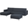 Beliani Aberdeen Right-Hand Soffa 267cm 4-sits