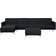 Beliani Aberdeen Right-Hand Sofa 347cm 5 Seater