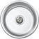 vidaXL Kitchen Sink Undermount with Strainer Stainless Steel Sink Round