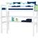 HoppeKids Premium Halfhigh Bed with Ladder & Table Top 35.4x78.7"