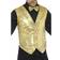 Smiffys Sequin Waistcoat Gold