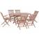 vidaXL 44659 Juego de comedor de patio, 1 Mesa incl. 6 Sillas