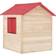 vidaXL Maison de jeu pour enfants Bois de sapin Rouge 91792