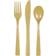 Unique Party Cutlery Gold 18-pack