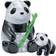 Hcm-Kinzel 3D Crystal Puzzle Panda Pair 51 Pieces