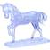 Hcm-Kinzel Crystal Puzzle Horse Transparent 100 Pieces