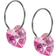 Blomdahl Heart Earrings - Silver/Rose