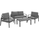 tectake Göteborg Outdoor Lounge Set, 1 Table incl. 2 Chairs & 1 Sofas