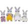 Sylvanian Families Cottontail Rabbit Family 4030