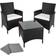 tectake 402862 Bistro Set, 1 Table incl. 2 Chairs