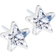 Blomdahl Star Earrings - White/Transparent