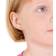 Blomdahl Star Earrings - White/Transparent