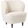 GUBI Stay Lounge Chair Sheepskin Moonlight Blanc Fauteuil 78cm