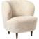 GUBI Stay Lounge Chair Sheepskin Moonlight Blanc Fauteuil 78cm