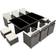 tectake New York Conjunto de Sala de Exterior, 1 Mesa incl. 6 Sillas