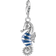 Thomas Sabo Seahorse Charm Pendant - Silver/Blue