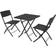 tectake Trevi Ensemble repas de patio, 1 Table incluse 2 Chaises