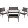 tectake Sparta Outdoor Lounge Set, 1 Table incl. 2 Chairs & 1 Sofas