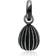 Ole Lynggaard Sweet Drops Oxidized Charm - Silver/Black