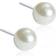 Blomdahl Skin-Friendly Earrings 6mm - Silver/Pearls