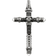 Thomas Sabo Pendentif croix noir PE396-051-11 noir/argenté