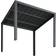 tectake Aluminium Gartentisch Maren Höhenverstellbare Füße 90x90x74,5 cm - Schwarz Mesa de Bar Exterior