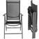 tectake Lot De 2 Chaises De Jardin Pliantes En Aluminium - Gris Anthracite Chaise de jardin pour repas