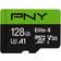 PNY Elite-X Carte mémoire flash (adaptateur microSDXC vers SD inclus(e) 128 Go A1 Video Class V30 UHS-I U3 Class10 microSDXC UHS-I