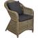 tectake Aluminium rattan garden furniture set Zurich with 4 armchairs and table Patio Dining Set, 1 Table incl. 4 Chairs