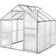 tectake Greenhouse 3.7m² Alluminio Policarbonato