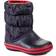 Crocs Kid's Winter Puff Boot - Navy/Red