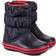 Crocs Kid's Winter Puff Boot - Navy/Red