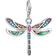 Thomas Sabo Charm Club Dragonfly Charm Pendant - Silver/Mother of Pearl/Multicolour