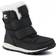 Sorel Children's Whitney Velcro Strap Boot - Black/Sea Salt