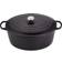 Le Creuset Satin Black Signature Cast Iron Oval med lock 14.8 L