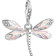 Thomas Sabo Charm Club Dragonfly Charm Pendant - Silver/Pink/Beige/White