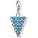 Thomas Sabo Triangle Charm - Silver/Turquoise