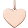 Thomas Sabo Engravable Heart Pendant - Rose Gold