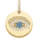 Thomas Sabo Love Bridge Eye Pendant - Gold/White/Blue