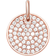 Thomas Sabo Love Bridge Circles Disc Pendant - Rose Gold/White