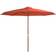 vidaXL Parasol d'Extérieur Avec Mât en Bois 350 cm Noir 350cm