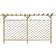 vidaXL Lattice Fence with Pergola 393.5x200cm