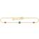 Thomas Sabo Gold Plated Anklet - Gold/Red/Mother Of Pearl