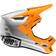 100% Aircraft Composite Trigger Casco Downhill, bianco-rosso-blu, dimensione per uomo