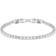 Swarovski Tennis Deluxe Bracelet - Silver/Transparent