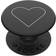 Popsockets White Heart Black Phone Grip PopGrip