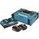 Makita Pack Energie 18V Li-Ion 2 batteries 18V 4.0Ah 1 chargeur double avec coffret MAKPAC 197504-2