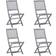 vidaXL 46336 4-pack Garden Dining Chair