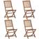 vidaXL 46336 4-pack Garden Dining Chair